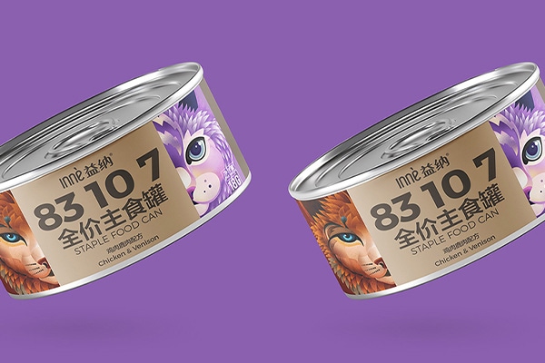 益纳猫粮包装设计